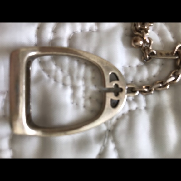 🎄🎄Authentic Hermès Silver Stirrup Bag Charm